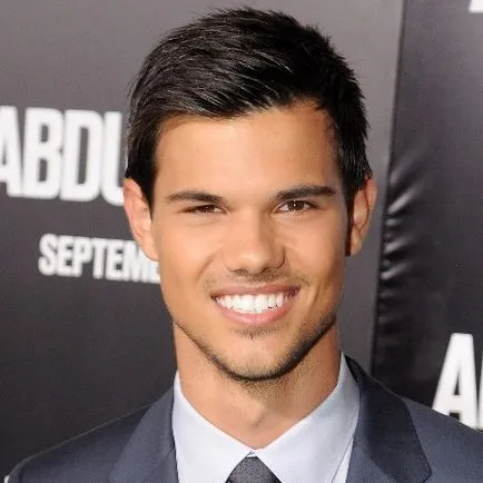 Actorul Taylor Lautner și fotografia lui tunsoare elegant, tunsori si coafuri foto