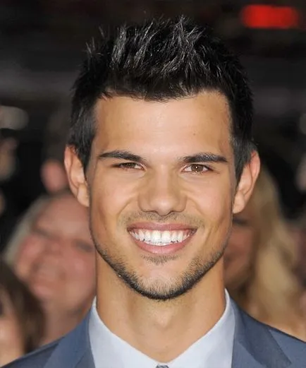 Actorul Taylor Lautner și fotografia lui tunsoare elegant, tunsori si coafuri foto