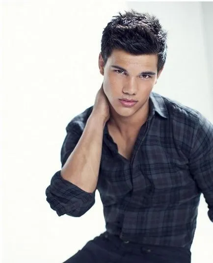 Actorul Taylor Lautner și fotografia lui tunsoare elegant, tunsori si coafuri foto