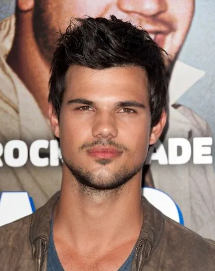 Actorul Taylor Lautner și fotografia lui tunsoare elegant, tunsori si coafuri foto