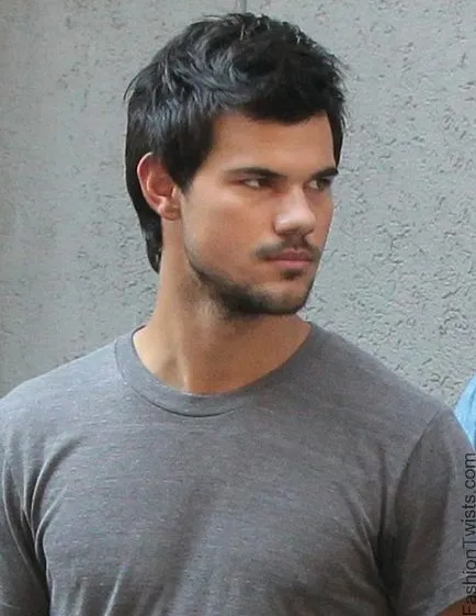 Actorul Taylor Lautner și fotografia lui tunsoare elegant, tunsori si coafuri foto