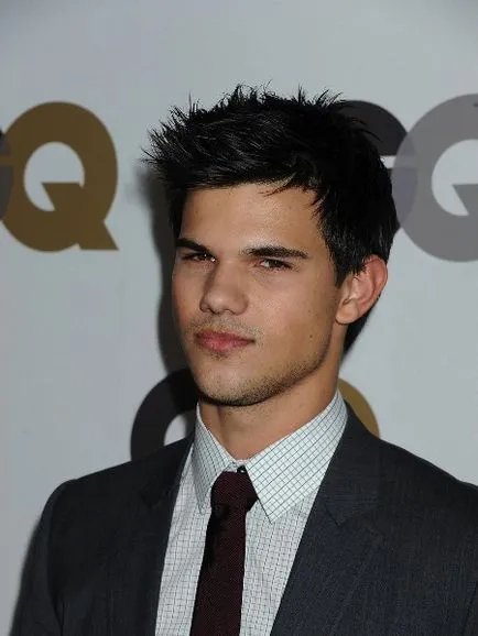 Actorul Taylor Lautner și fotografia lui tunsoare elegant, tunsori si coafuri foto