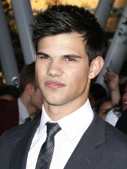 Actorul Taylor Lautner și fotografia lui tunsoare elegant, tunsori si coafuri foto