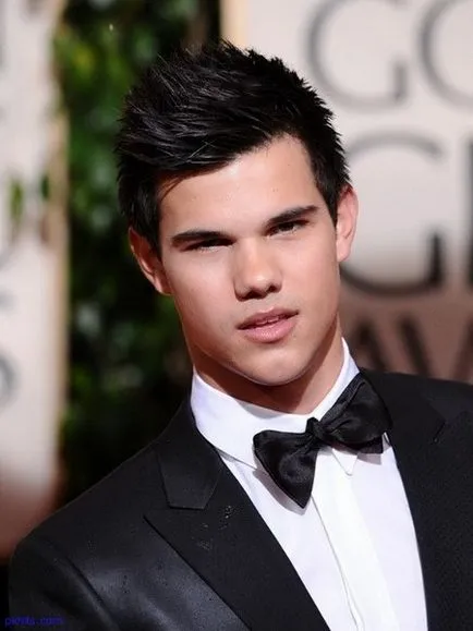 Actorul Taylor Lautner și fotografia lui tunsoare elegant, tunsori si coafuri foto