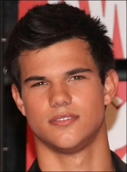 Actorul Taylor Lautner și fotografia lui tunsoare elegant, tunsori si coafuri foto