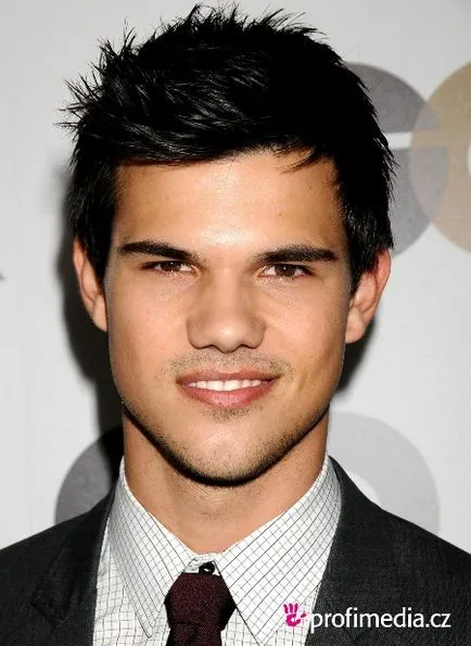 Actorul Taylor Lautner și fotografia lui tunsoare elegant, tunsori si coafuri foto