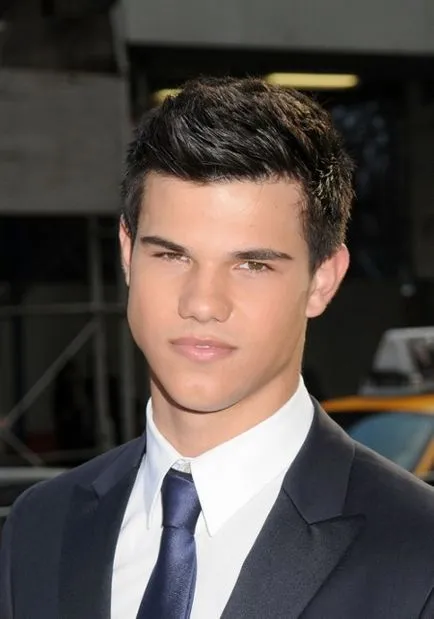 Actorul Taylor Lautner și fotografia lui tunsoare elegant, tunsori si coafuri foto