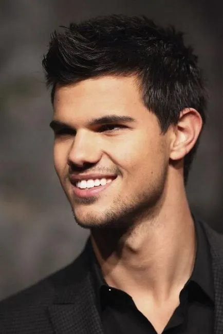 Actorul Taylor Lautner și fotografia lui tunsoare elegant, tunsori si coafuri foto