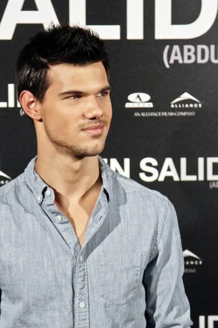 Actorul Taylor Lautner și fotografia lui tunsoare elegant, tunsori si coafuri foto