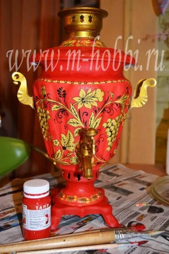 Samovar Decoupage - decoupage, hímzés, kézimunka - a világ az én hobbit