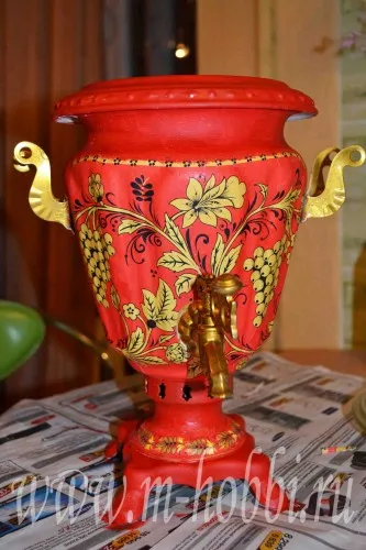 Samovar Decupaj - decupaj, broderie, brodată - lumea mea Hobbit