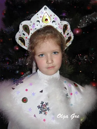 Dekomir Olga Gre - Snow Maiden korona (mesterkurzus, sablonok)