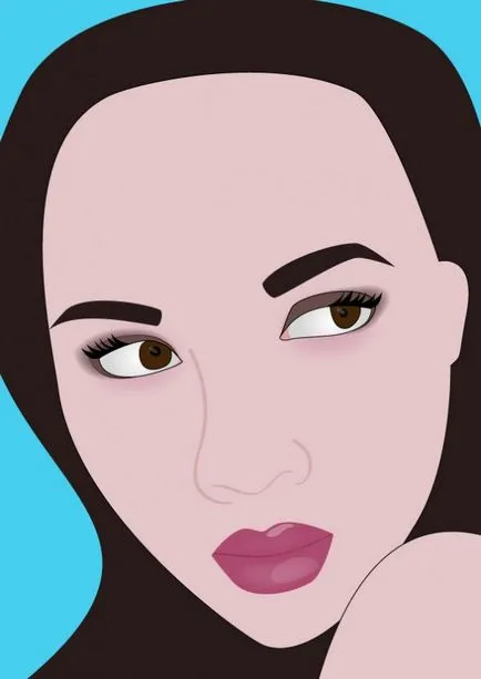 Noi facem portret în ilustrator vector