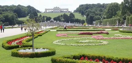 Palatul Schonbrunn din Viena cu privire la modul de a obține că uite, fotografie