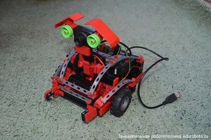 Fischertechnik set descoperitor colecta masina, fotbal și Scout robot,