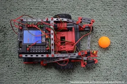 Fischertechnik set descoperitor colecta masina, fotbal și Scout robot,