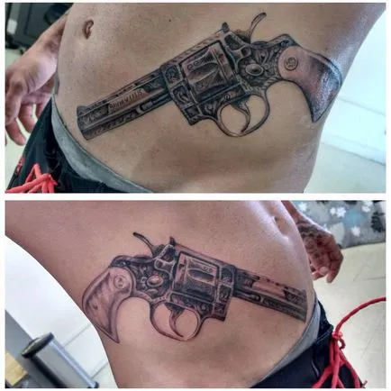 Fotografii și semnificația arma tatuaj