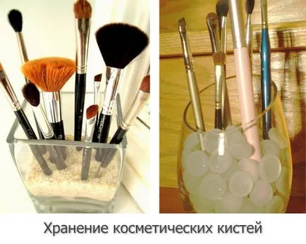 Idei pentru depozitarea produselor cosmetice