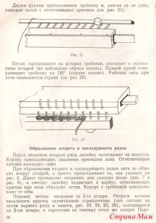 Instrucțiuni de utilizare Mașină de tricotat „chernivchanka“ - mașină de tricotat - acasă Mamele