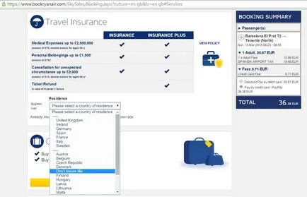 Учим сайта на тънкостите Ryanair