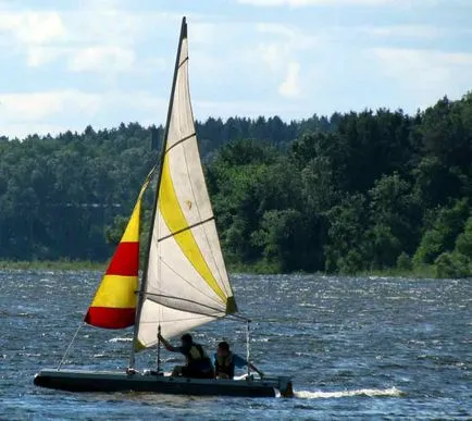 Istra tározó - egy ideális hely egy romantikus utazás alatt vitorla vitorlás