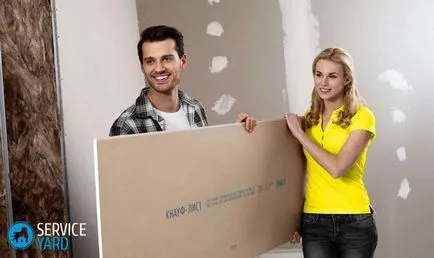 Hogyan ragasztó gipszkarton fal, serviceyard-kényelmes otthon kéznél