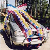 Tartozékok az esküvői autó