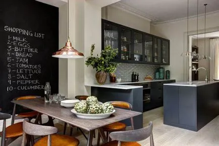 Cum de a decora bucătărie în stilul unei cafenele (12 poze)