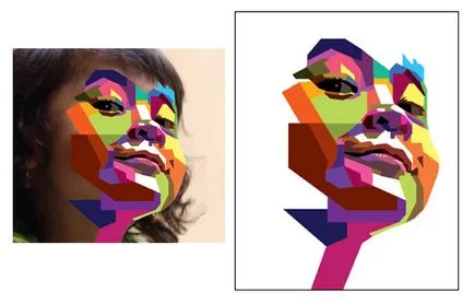 Cum de a crea un vector wpap portret geometric în Adobe Illustrator