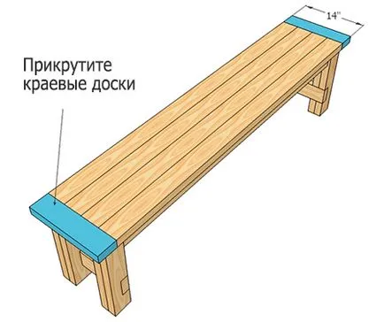 Cum de a face o bancă cu mâinile trei clasa expert pas cu desene, diagrame și fotografii