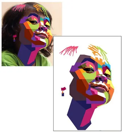 Cum de a crea un vector wpap portret geometric în Adobe Illustrator