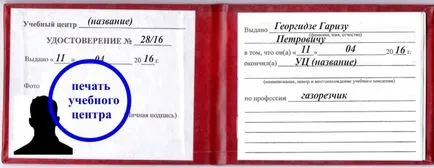 Как газ ножа за лиценз, и който е издал