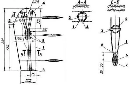 Catamaran pentru patru, Model de constructii