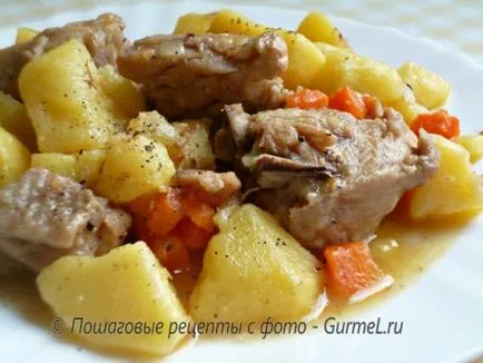 tocană de cartofi cu carne de pui