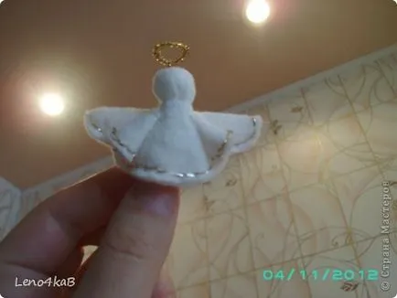 Ангел на памучни дискове със собствените си ръце в майсторски клас и подробни видео уроци