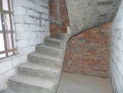 Construcție de scări din beton, montare și instalare etapele marșuri