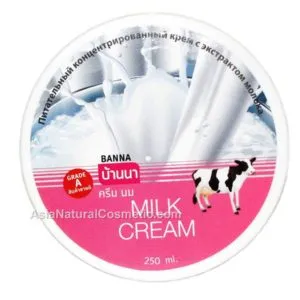 Crema de corp cu ulei de nucă de cocos (Banna cremă de nucă de cocos) 250ml, cosmetice naturale din Thailanda și