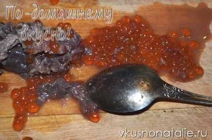 Caviar roșu de casă sărate