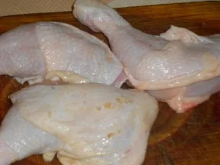 Csirke burgonyával kemencében fokhagymás majonézzel recept egy fotó