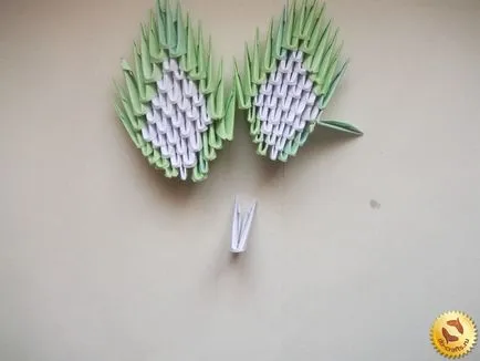 Tavirózsa modulok origami mester osztály, összeszerelési rendszer lépésről lépésre