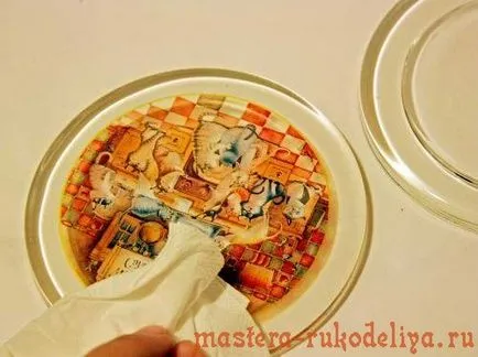 Mester osztályban decoupage gyertyatartók vicces macskák