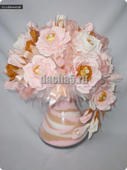 buchete Master class de dulciuri intr-o vaza decorate cu sare colorată - cabana dreapta