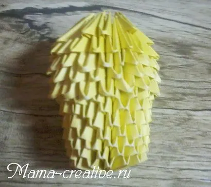Master class pui de Paște în origami modular de artă