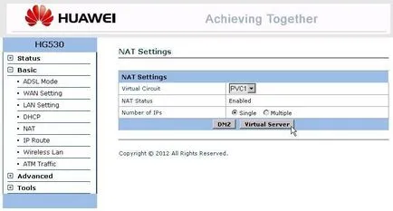 Setarea Dynamic DNS (DDNS) pe ADSL modem huawei hg530 Ukrtelecom