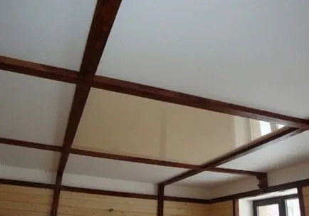 Окачени тавани в дървена къща функции монтажни свои ръце, видео инструкции, снимки