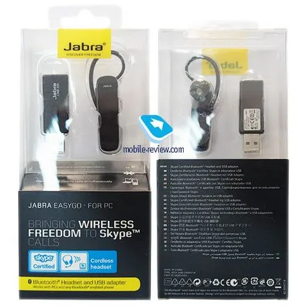 Áttekintés bluetooth-headset JABRA EASYGO (PC)