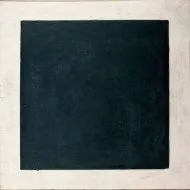 Leírás festmény Kazimira Malevicha „Fekete Kör”