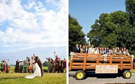 Az eredeti ötlet egy esküvői konvoj