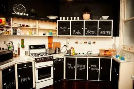 Az eredeti konyha stílusában kávézó belsőépítészeti fényképes példákat