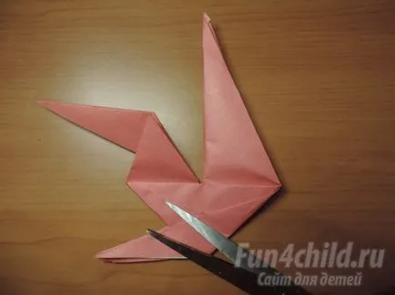 Origami rooster - un simbol al 2017 Cockerel cu mâinile